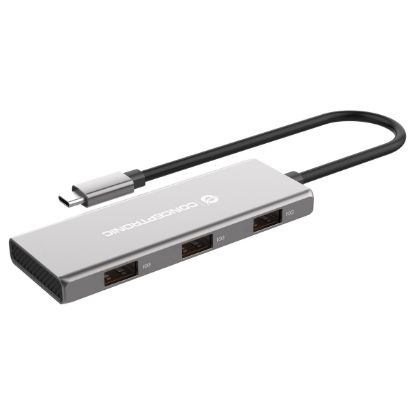 Imagem de Hub Type-C 3 Portas USB3.0 + 4 Portas Type-C Conceptronic Cinza
