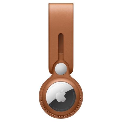 Imagem de Porta-Chaves Loop Pele Apple AirTag Castanho Sela