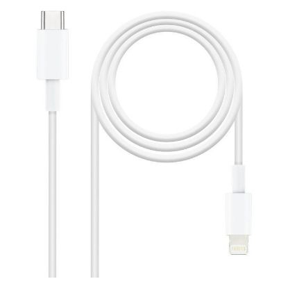 Imagem de Cabo Lightning p/ USB Type-C NanoCable Branco - 2Mtr