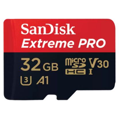 Imagem de MicroSD Sandisk Extreme Pro UHS-I 32GB Class10 (U3) A1 90/100MB/s + AdaptadorSD