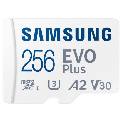 Imagem de MicroSD Samsung Evo Plus UHS-I 256GB Class10 (U3) V30 A2 160MB/s + AdaptadorSD