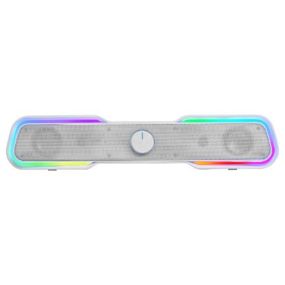 Imagem de Coluna SoundBar Mars Gaming MSBX RGB 2.0 10W Bluetooth Branco