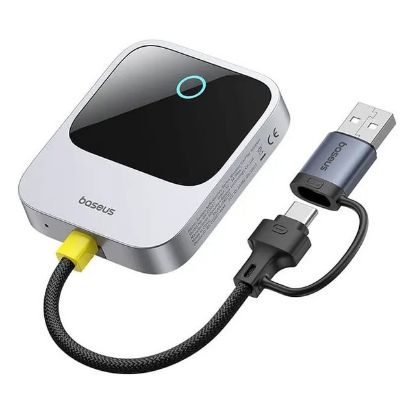 Imagem de Adaptador Baseus Safe Journey CarPlay Wireless p/ iPhone Cinza