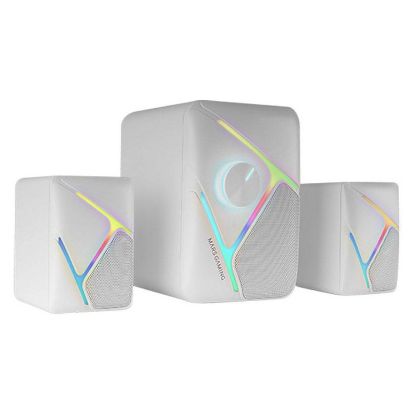 Imagem de Colunas Mars Gaming MS-H21 RGB 2.1 35W Brancas