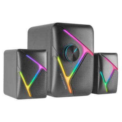 Imagem de Colunas Mars Gaming MS-H21 RGB 2.1 35W Pretas