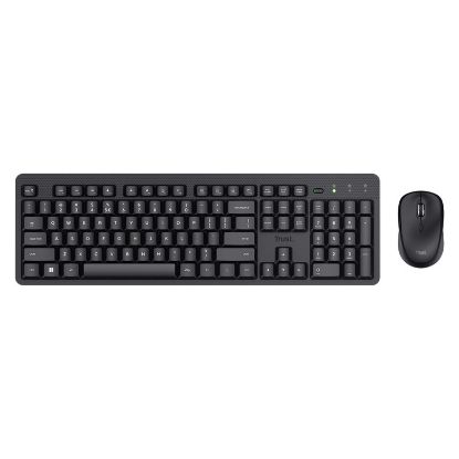 Imagem de Teclado e Rato Trust Ody II Preto Wireless (PT)