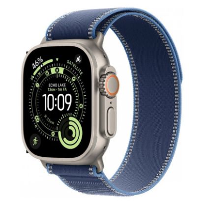 Imagem de Apple Watch Ultra 3 GPS + Cellular Titânio Natural | Bracelete Loop Trail Azul/Azul Vivo - S/M (49mm)