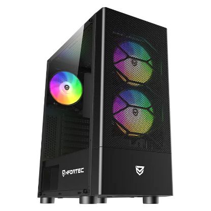 Imagem de Caixa Nfortec Caelum RGB Preta (ATX)
