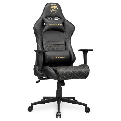 Imagem de Cadeira Gaming Cougar Armor One V2 Preta/Dourada