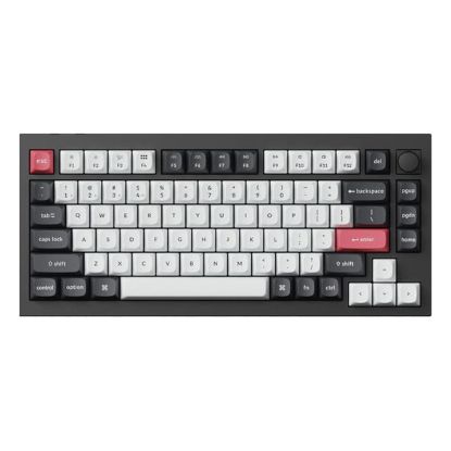 Imagem de Teclado Keychron Q1 HE 75% PBT Magnético Preto - Switch Nebula Linear (PT)