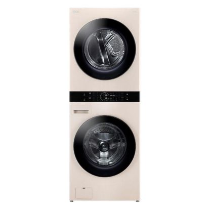 Imagem de Máquina Lavar e Secar Roupa LG WashTower WT1210EEF (12Kg/10Kg - 1400rpm) Bege
