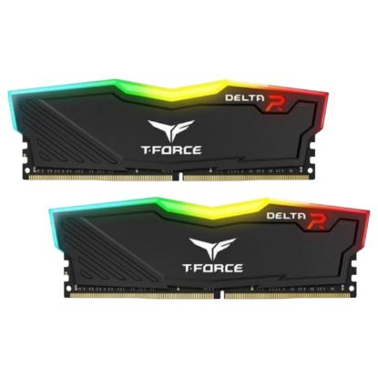 Imagem de Dimm DDR4 Pack 2x 16GB (32GB) TeamGroup CL16 3200Mhz T-Force Delta RGB Preta