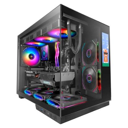 Imagem de Caixa Mars Gaming MC-MIRAGE c/ Visor Preta (ATX) (Vidro Temperado)