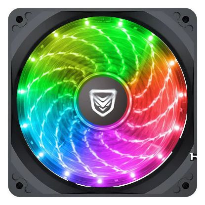 Imagem de Ventoinha 120mm Nfortec Krater RGB Preta