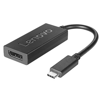 Imagem de Cabo Adaptador Type-C p/ DisplayPort M/F Lenovo Preto - 20cm