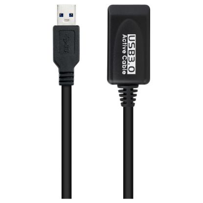 Imagem de Cabo USB3.0 Extensão Nanocable Preto - 5Mtr