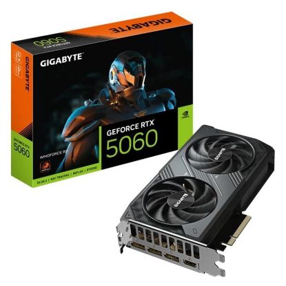 Imagem de Placa Gráfica Gigabyte GeForce RTX 5060 WINDFORCE 8GB DLSS4