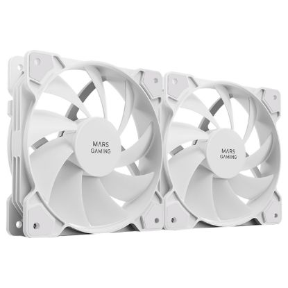 Imagem de Ventoinha 120mm Mars Gaming MFPROX2 Branca (Pack2)