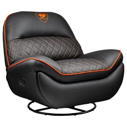 Imagem de Sofá Gaming Cougar Overlord Preto/Laranja