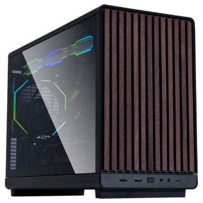 Imagem de Caixa Lian Li X DAN A3 Wood Preta (Micro-ATX) (Vidro Temperado)