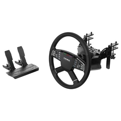 Imagem de Kit MOZA Racing R5 Truck Driving Simulator (Base Volante/ Volante + Pedais SR-P/ Suporte de Mesa)