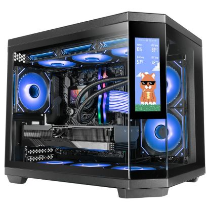 Imagem de Caixa Mars Gaming MC-3TCOREM c/ Visor Preta (Micro-ATX) (Vidro Temperado)