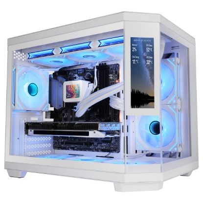 Imagem de Caixa Mars Gaming MC-3TCOREM c/ Visor Branca (Micro-ATX) (Vidro Temperado)