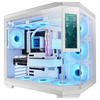 Imagem de Caixa Mars Gaming MC-3TCORE c/ Visor Branca (ATX) (Vidro Temperado)