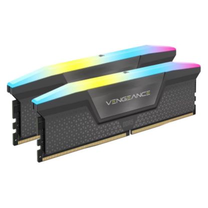 Imagem de Dimm DDR5 Pack 2x 32GB (64GB) Corsair CL40 6000Mhz Vengeance RGB Preta