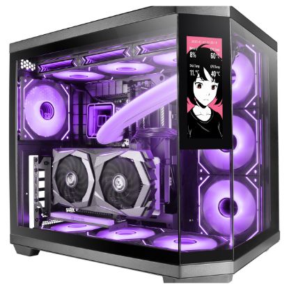 Imagem de Caixa Mars Gaming MC-3TCORE c/ Visor Preta (ATX) (Vidro Temperado)