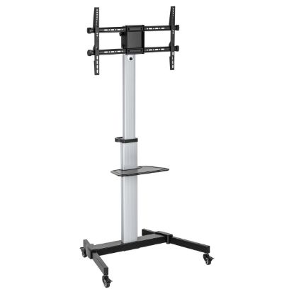 Imagem de Suporte Chão Móvel p/ Ecrã 37"/86" Ewent EW1583 c/ Prateleira Preto