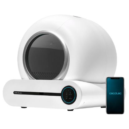 Imagem de Caixa de Areia Inteligente Cecotec p/ Gatos Pumba 8500 CleanKitty Smart Branca