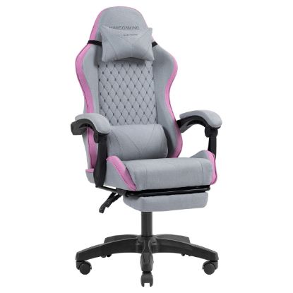 Imagem de Cadeira Gaming Mars Gaming MGC-X Fabric Cinza/Rosa