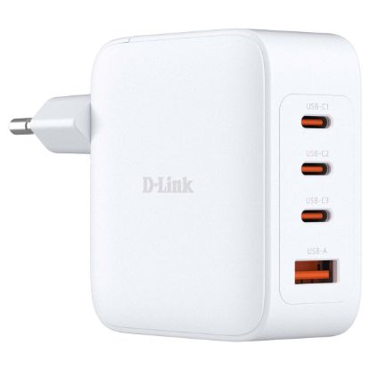 Imagem de Carregador de Tomada D-Link 3 Portas Type-C + USB DCP-101 GaN 100W Branco