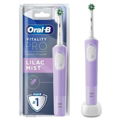 Imagem de Escova de Dentes Elétrica Braun Oral-B Vitality Pro Lilás c/ Base