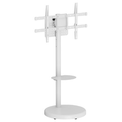 Imagem de Suporte Chão Móvel p/ Ecrã 37"/86" Ewent Inclinável/Giratório EW1550 c/ Prateleira Branco