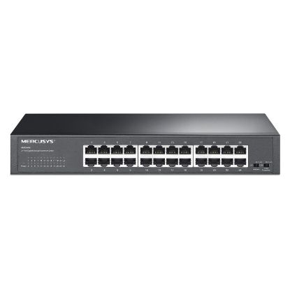Imagem de Switch de Rede Mercusys 24 Portas Gigabit Rack - MS124GS