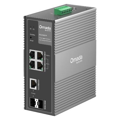 Imagem de Switch de Rede TP-Link Omada Industrial 6 Portas Gigabit 6x PoE+/ 2x PoE++ - IES206GPP