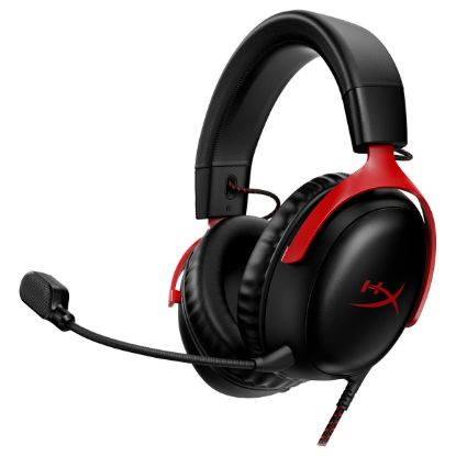 Imagem de Headset HyperX Cloud III Preto/Vermelho (PC/PS5/PS4/Xbox One Series S/X)