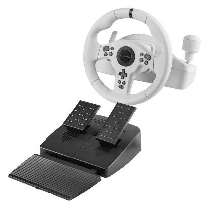 Imagem de Kit Mars Gaming MWH-RSXONE Branco (Base Volante /Volante /Pedais /Mudanças) (PC/PS4/Xbox Series S/X)