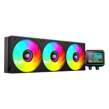 Imagem de Cooler CPU Mars Gaming ML-VISIONII360 LCD ARGB Liquid Preto