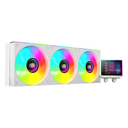 Imagem de Cooler CPU Mars Gaming ML-VISIONII360W LCD ARGB Liquid Branco
