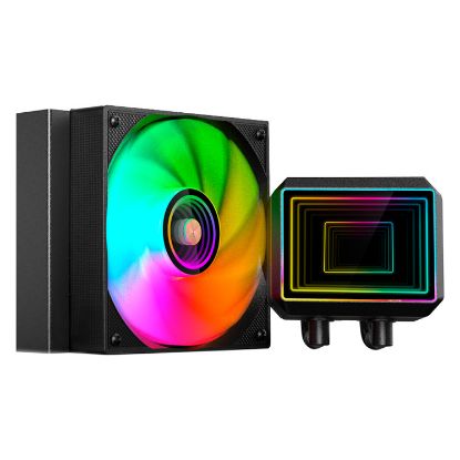 Imagem de Cooler CPU Mars Gaming MLTWO120 ARGB Infinity Mirror Liquid Preto