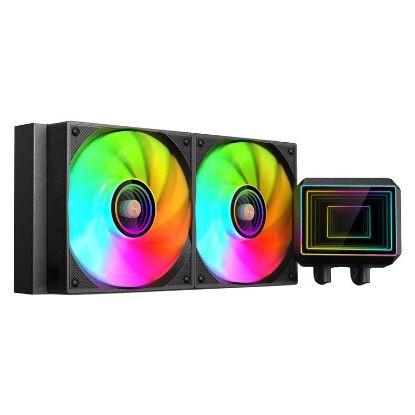 Imagem de Cooler CPU Mars Gaming MLTWO240 ARGB Infinity Mirror Liquid Preto