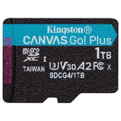 Imagem de MicroSD Kingston 1TB Class10 (U3) Canvas Go! Plus 160/200MB/s + AdaptadorSD