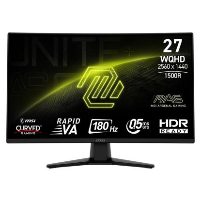 Imagem de Monitor MSI 27" MAG 274CQF VA WQHD 16:9 Curvo 180Hz (0.5ms)