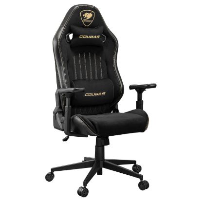 Imagem de Cadeira Gaming Cougar Explore Royal F Preta/Dourada