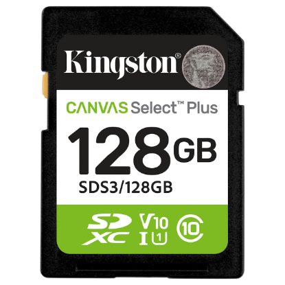 Imagem de Secure Digital Kingston 128Gb Class10 (U1) FullHD 150MB/s Canvas Select Plus