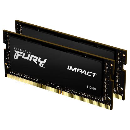 Imagem de SODimm DDR4 Pack 2x 32GB (64GB) Kingston CL20 3200Mhz 2Rx8 Fury Impact