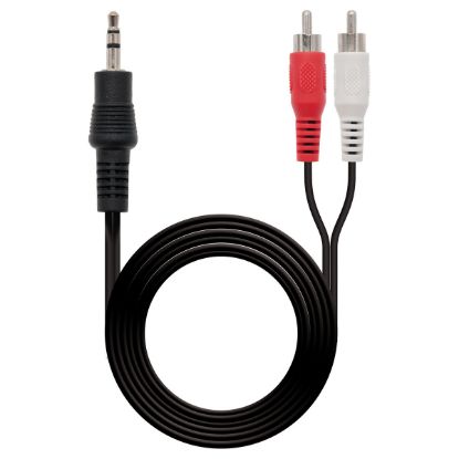 Imagem de Cabo Adaptador Audio 3.5mm p/ Dual RCA NanoCable M/M - 10Mtr